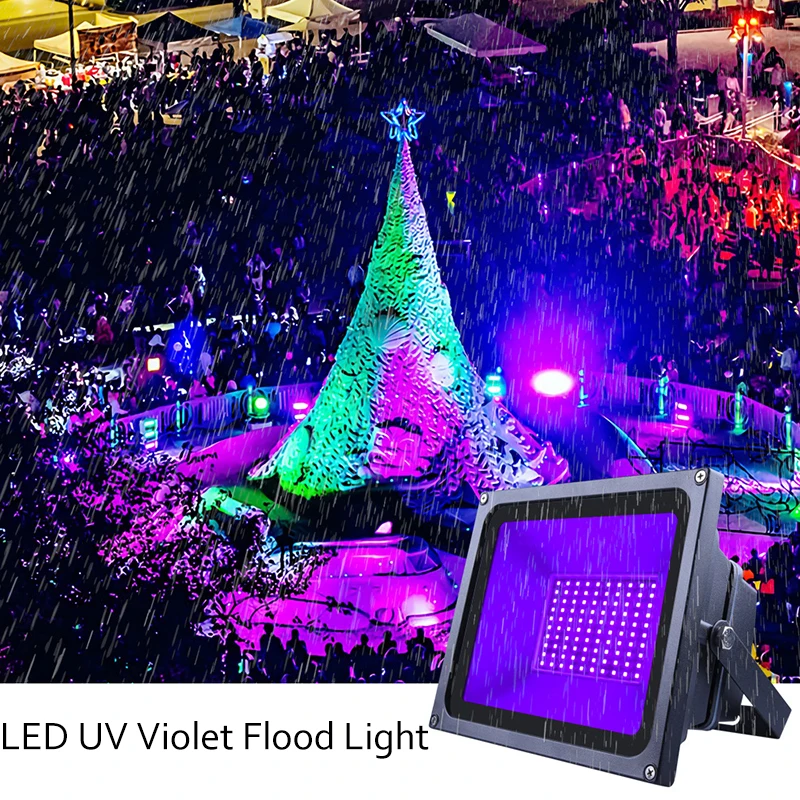 

LED UV Violet Flood Light KTV Bar Party Flood Light DJ Haunted House UV Fluorescent Outdoor Indoor Waterproof UV Black Par Light