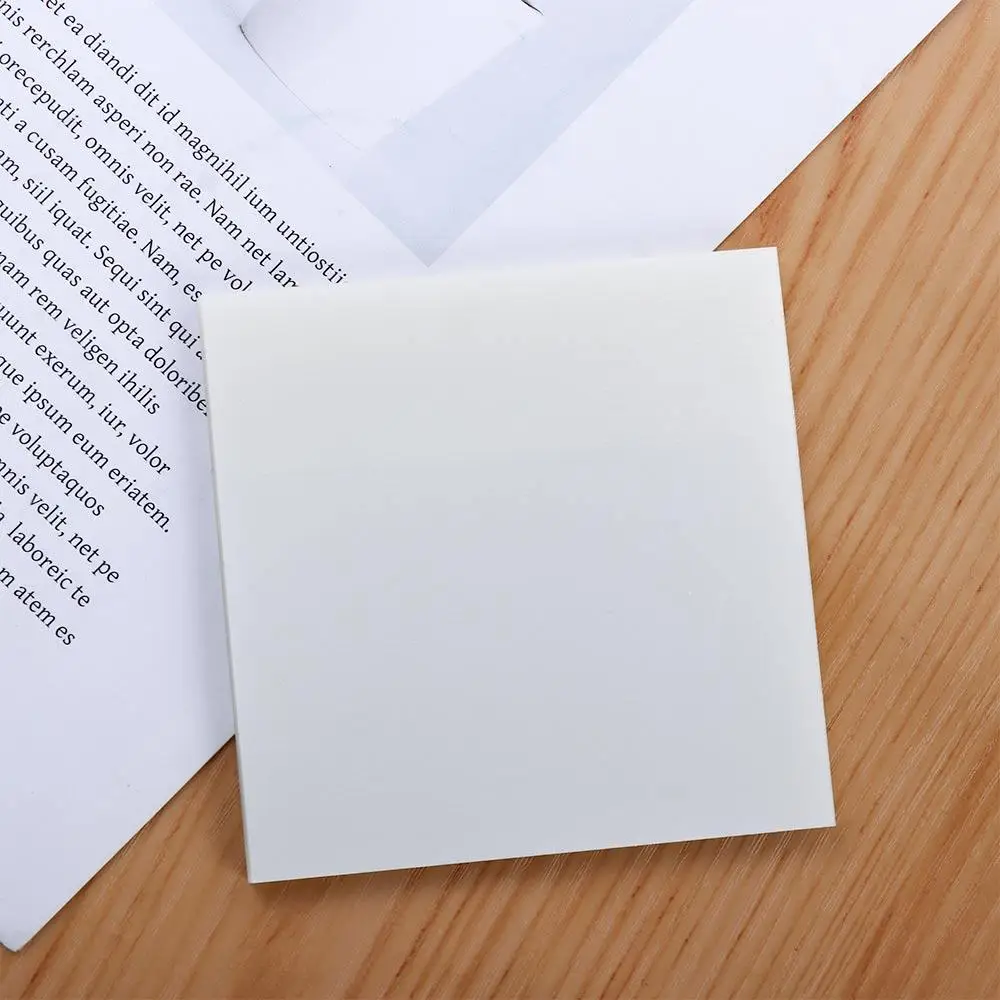Waterproof Self Adhesive Notepad Office School Supplies Planner Sticker PET Memo Pad Transparent Sticky Notes Daily To Do List