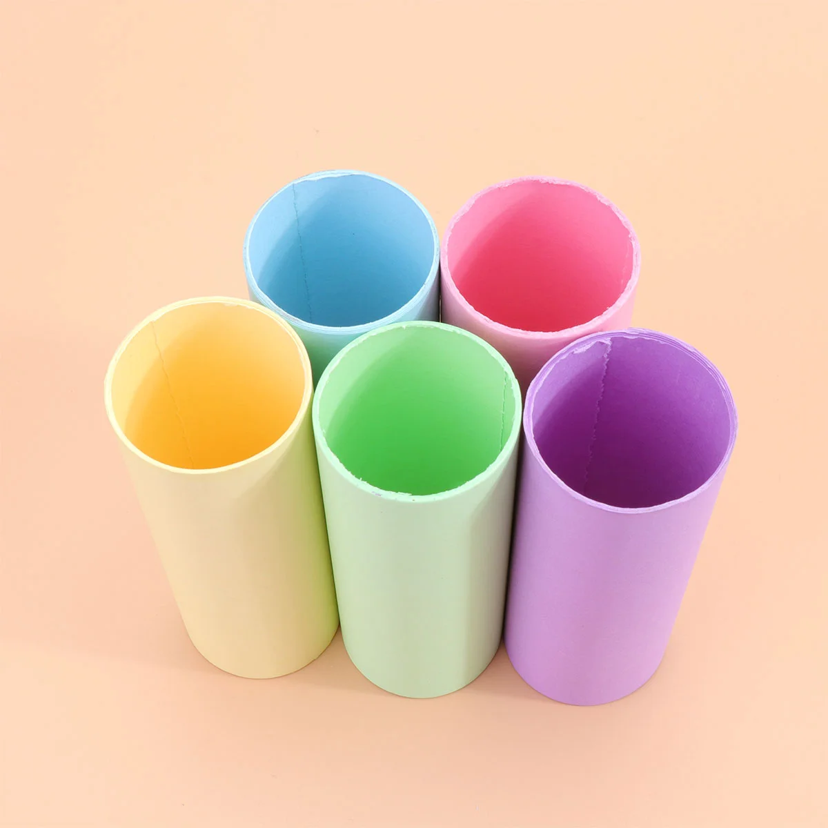 

20pcs Kraft Paper Tubes Cardboard Tubes for Storage Drawings Posters Paintings Protector (Mixed Color Height 11cm Diameter 4