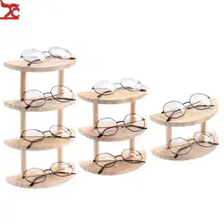 1Pcs Multilayer Wood Glasses Display Stand Anime Jewelry and Doll Sunglasses Show Fram for Shop Counter