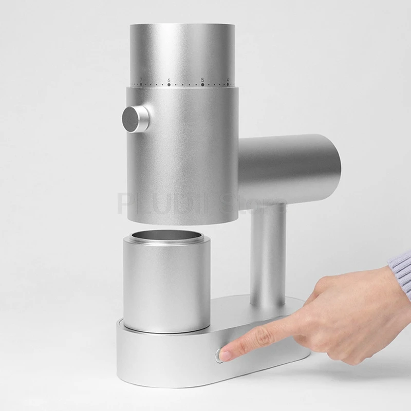 Penggiling Kopi Listrik 200W 110V/220V Portabel Penggiling Biji Kopi Burr Kerucut Penyesuaian Tanpa Tingkat untuk Espresso Pour Over