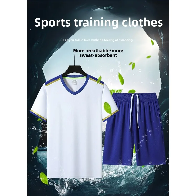 

Comprehensive Training Uniforms Mens Basketball Sportswear Breathable Summer Short-sleeved Men Basketball Uniforms for Teenagers