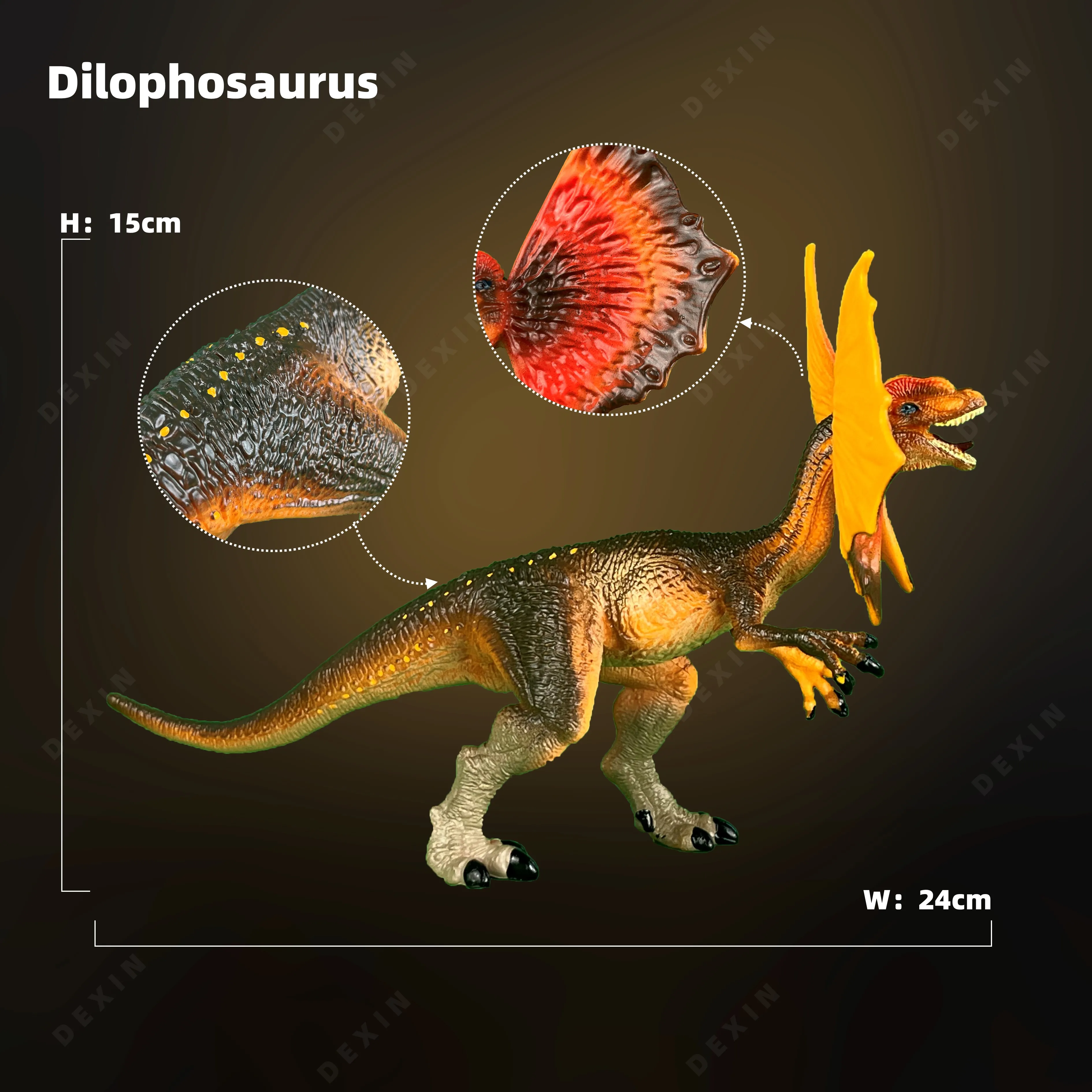 

Jurassic Park Movie New Jurassic Dilophosaurus Static Model Animal Decoration Collect Halloween Christmas Birthday Gift Kids Toy