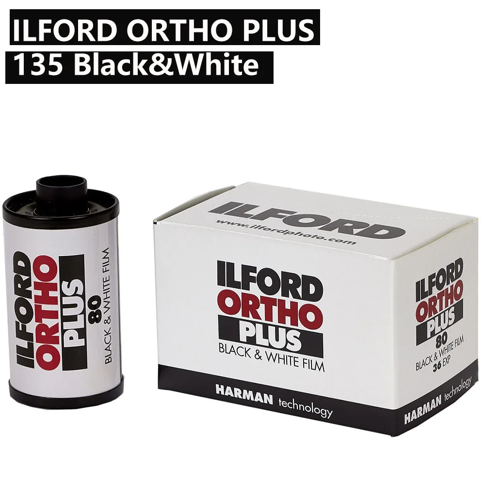 

1/3/5/10 рулонов, британская оригинальная пленка для разделения цветов ILFORD ORTHO 80 PLUS 135, черно-белая пленка 35 мм
