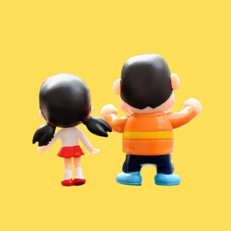 Doraemon Action Figures 8pcs Set Pvc Doll Peripheral Cute Cartoon Tabletop Decoration Anime Figure Room Ornament Children Gift