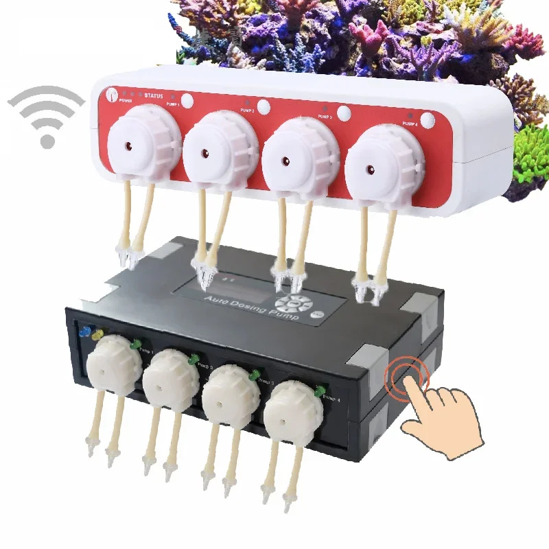 Titration Pump Multi-head WIFI Automatic Manual Precision Aquarium Coral Feeder DOSER for 3.1/3.4/2.4 DP-2/3/4/4M DP-3S/4S