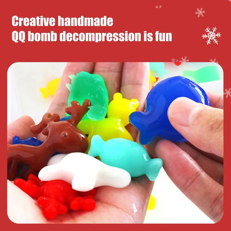 Juego de juguetes de Gel de hadas, artesanías 3D hechas a mano, juego de juguetes de Gel de hadas, artesanías creativas de Navidad, juguetes educativos para chico pequeño