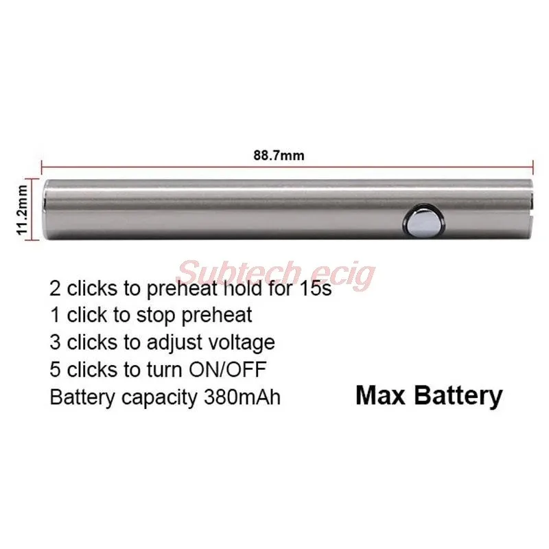 10 380 VV USB-C Vape 510 Ecig vape accessory for vape kits - gallery image 5
