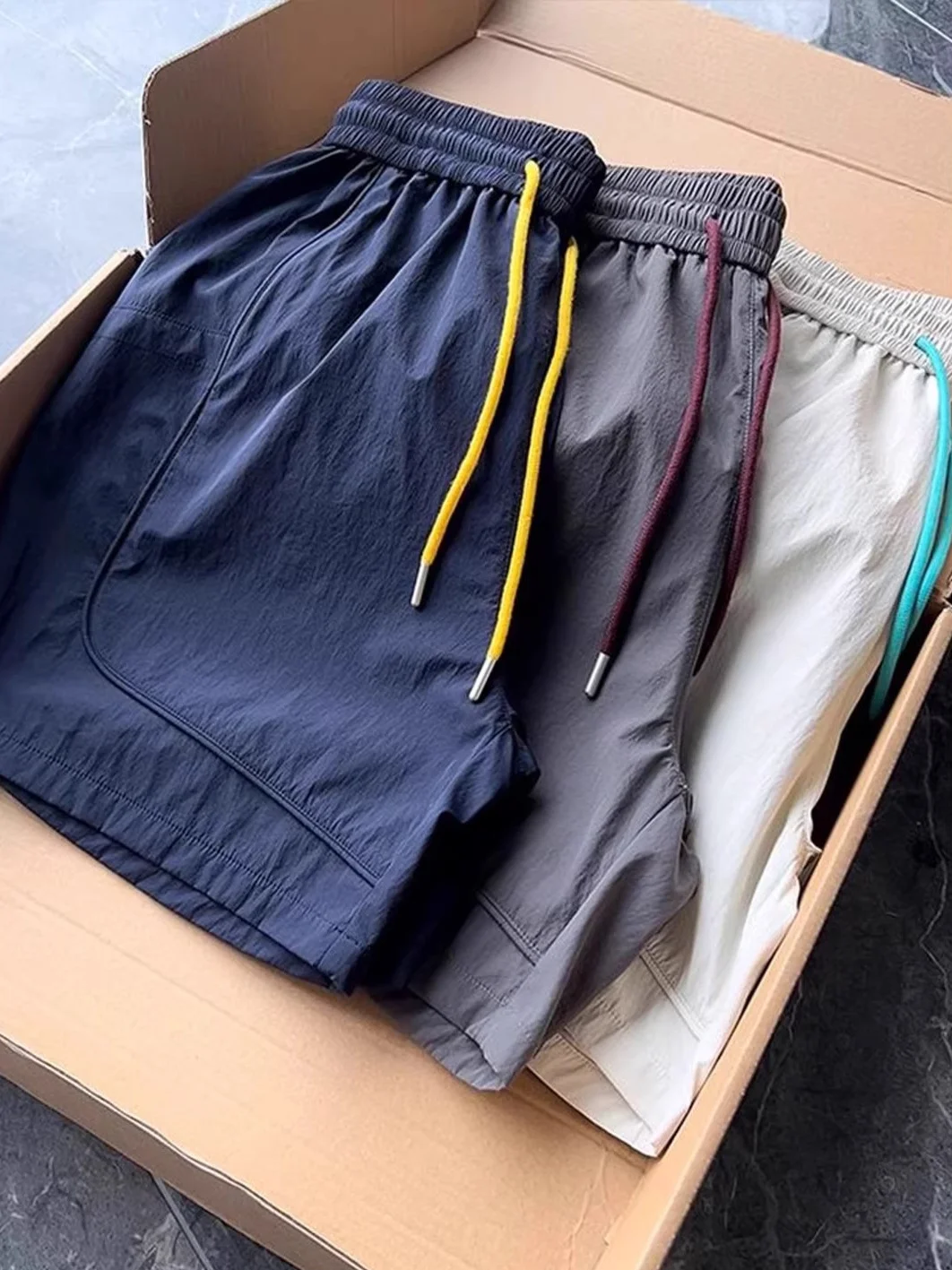 

American Sports Sle Qui Dry Outdoor Elastic Waist Casual orts Women Summer Loose Breathable Five-Quarter Dstring Pants