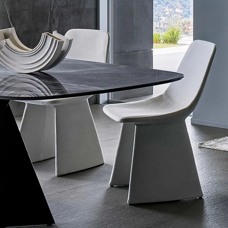 كرسي طعام عالي الجودة مصنوع من القطن ذو اسم كبير وبسيط للمنزل وحديث وبسيط وغير رسمي لمشاهير الإنترنت الإيطالي الإيطالي