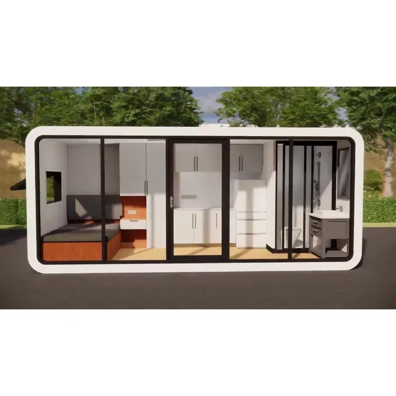Casa Contenedor, Casa Móvil para Estadías Turísticas, Campamentos, Oficinas, Tiendas, Casa Portátil para Exteriores