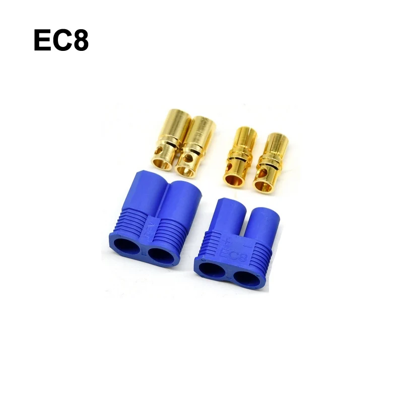 5 pares macho hembra Ec2 Ec3 Ec5 Ec8 2mm 3mm 5mm 8mm conector tipo bala con conector Banana para Rc Esc Motor Rc Quadcopter Drone batería Lipo