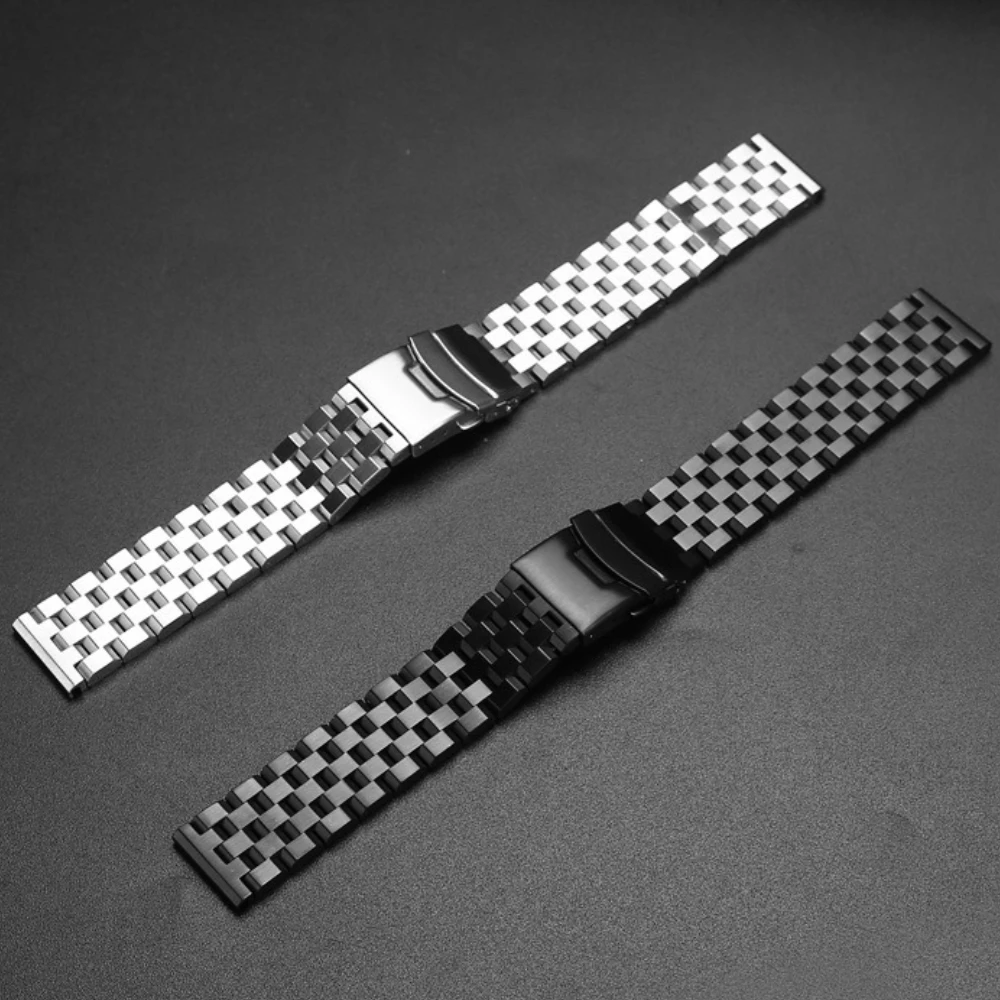 

Ремешок из нержавеющей стали 20 мм 22 мм для Samsung Galaxy Watch 7 6 5 4 40 мм 44 мм Роскошные ремешки для Huawei Watch GT5/4 Pro 46 мм Ultimate