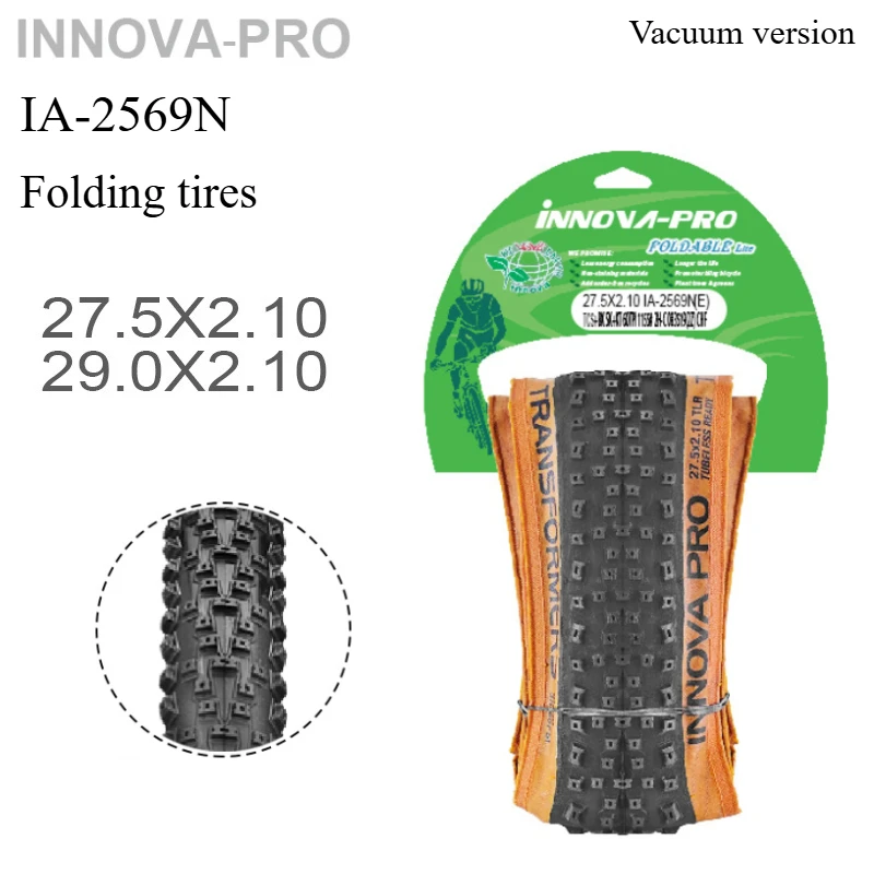 INNOVA 27.5x2.10 29x2.10 IA-2569N Folding Tire for Gravel Bicycle XC Racing MTB Off-road Bike Tire Cycling Parts Tubeless Tire