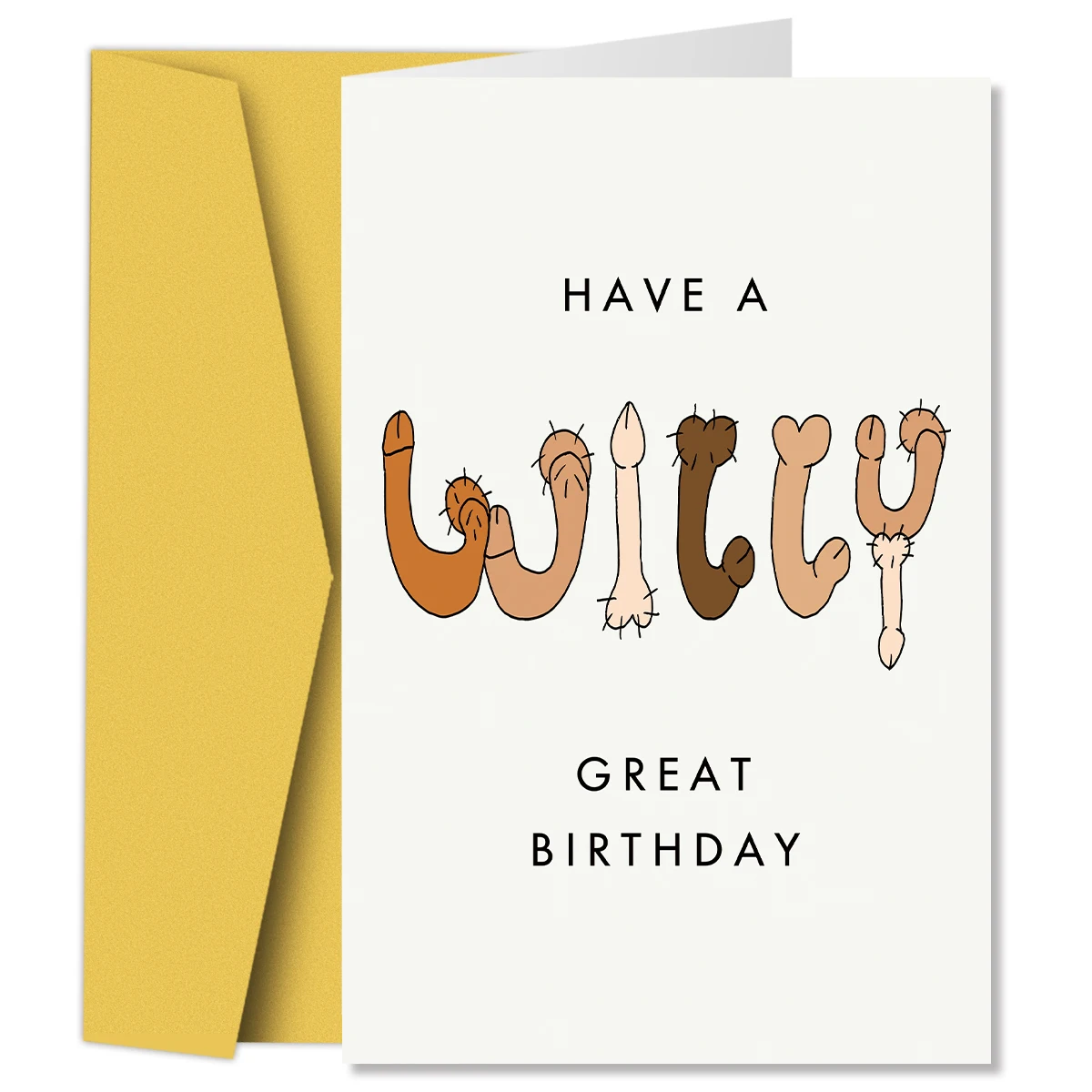 1 قطعة بطاقة عيد ميلاد وقح للنساء والرجال ، عيد ميلاد ويلي العظيم ، بطاقة تهنئة مضحكة ، الفكاهة صفيق بانتر الهجومية للأصدقاء الإناث