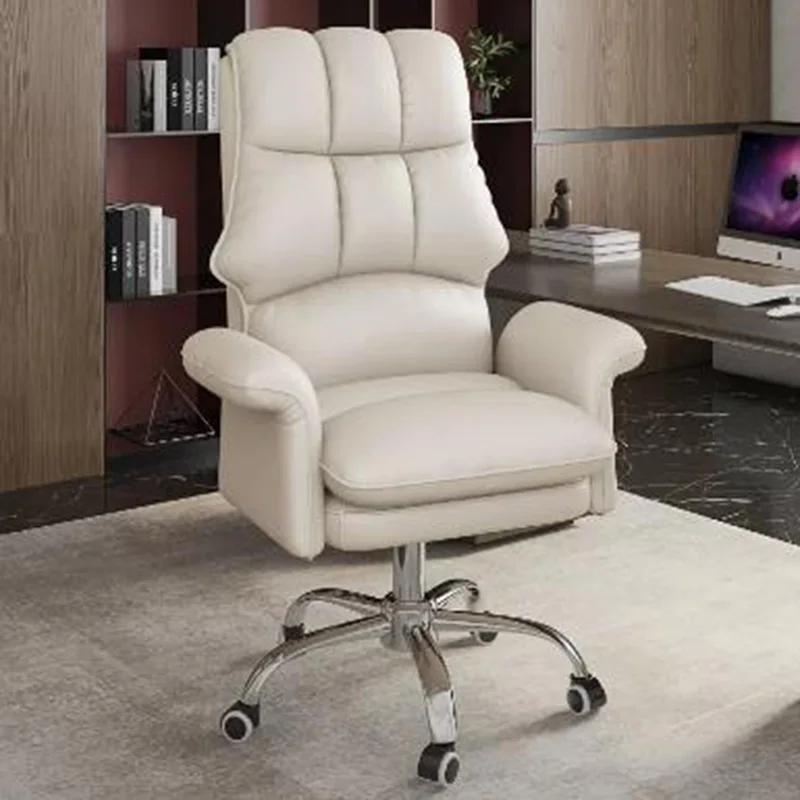 

Modern Computer Chairs Leather Comfy Reading Comfortable Mobiles White Vanity Chairs Swivel Sillas De Gamer Office Furniture