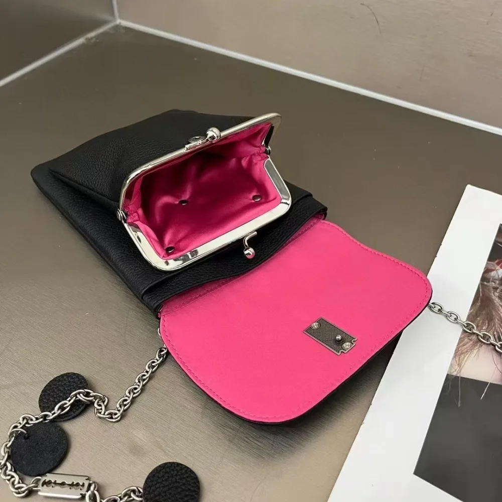 شعبية الجلود تغيير حقيبة الأزياء تنوعا سلسلة حقيبة صغيرة الرجال النساء مع نفس النمط رسول حقيبة الهاتف المحمول المد