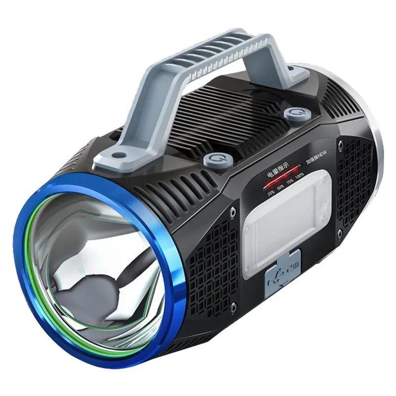 

8009S dual light source searchlight portable high-power ultra-bright long-distance outdoor strong