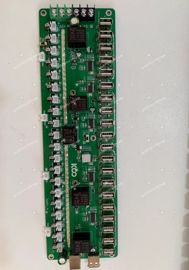 PCBA circuit board for mobile phone group control equipment USB21 interface is the