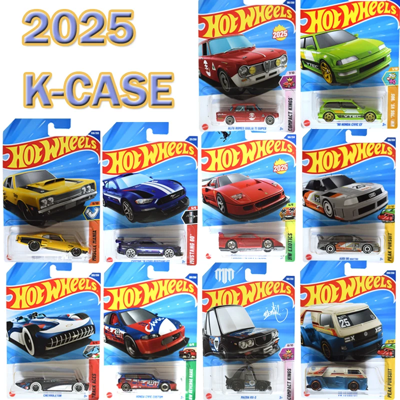Vehículo Hot Wheels genuino 1:64 Audi Volkswagen Bus modelo de coche Romeo Ferrari Ford Dodge Honda Chevroletor juguetes para niño Auto aleación