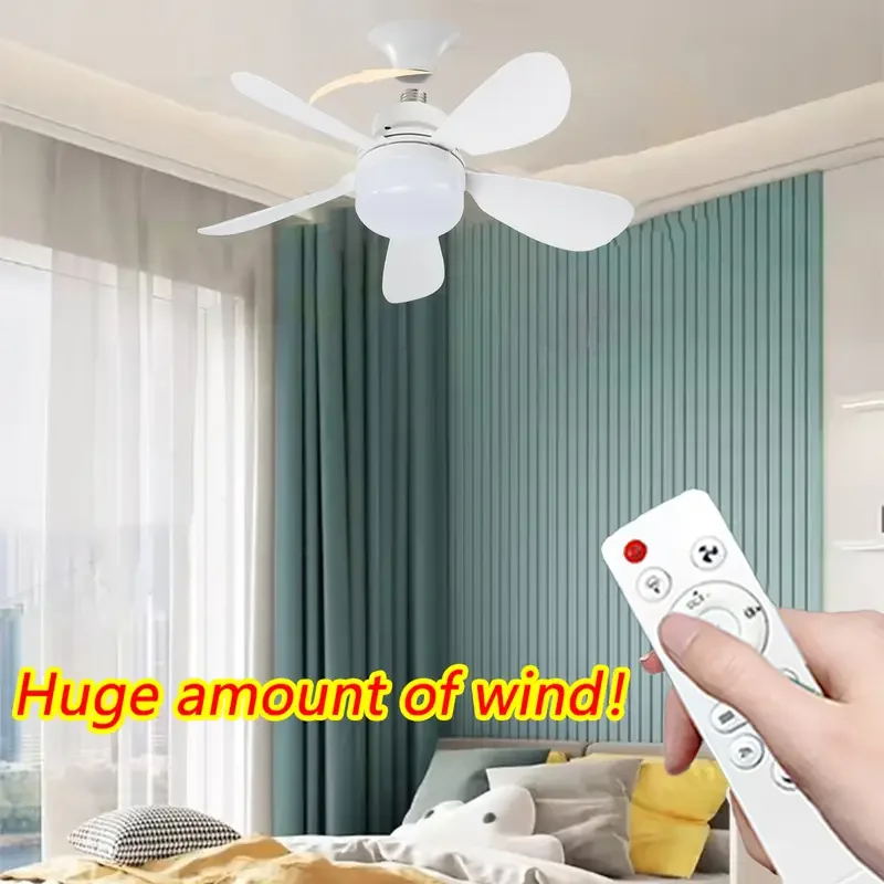 

Ceiling Fan 5-Blade Fan Light E26/27 Cold LED Ceiling Fan with Remote Control 3-Speed Memory Dimmer For Indoor Use Timer Setting