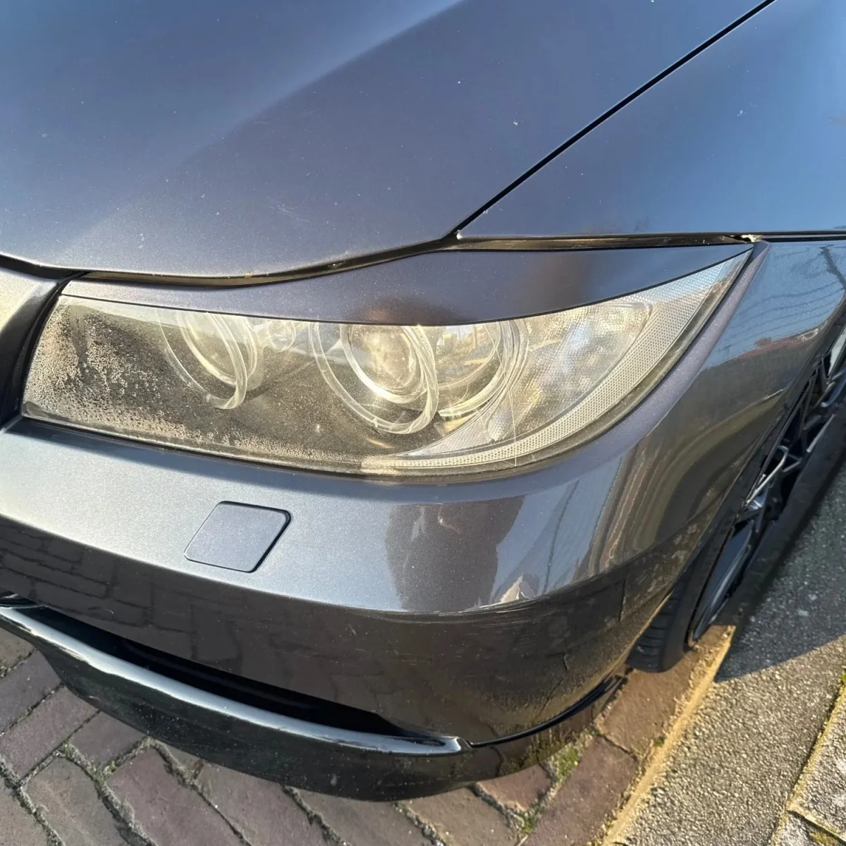 ABS Gloss Black Headlight Eyebrows Eyelid for BMW 3 Series E90 E91 2005 2006 2007 2008 2009 2010 2011 Sedan / Touring Stickers