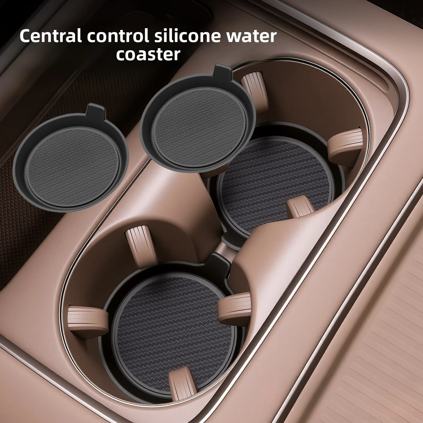 2026 New Car Cup Holder Anti-Slip Silicone Insert Coaster Mat Universal Car Accessories Black Fit For Most Cars