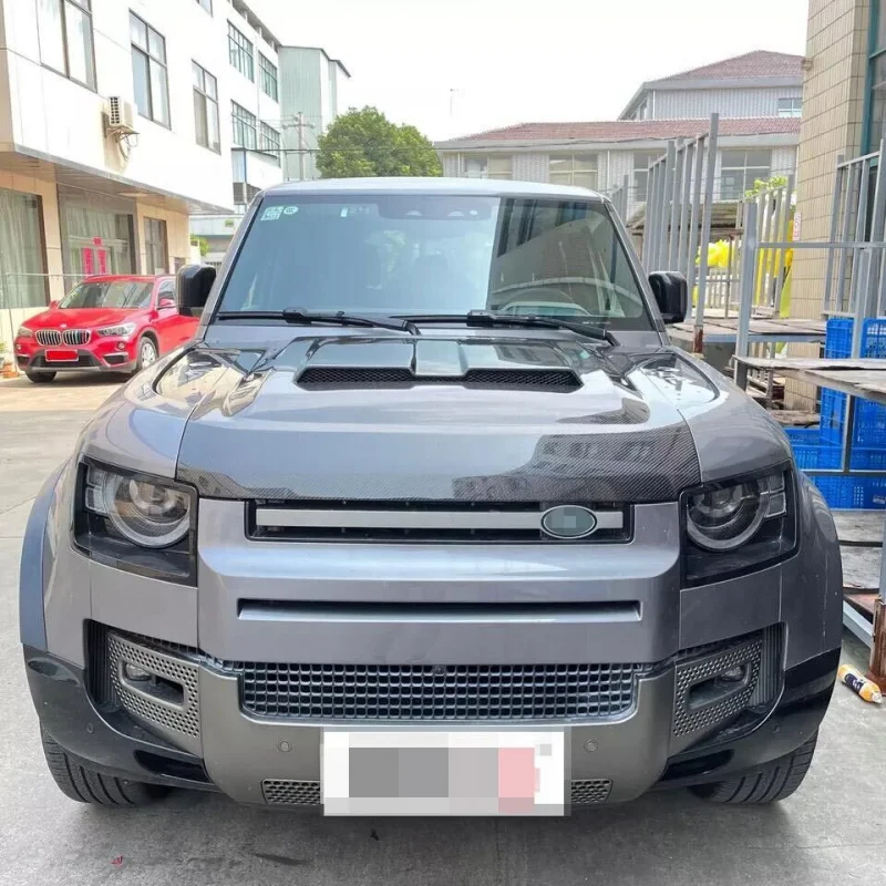 

Applicable Aluminum Alloy Carbon Fiber Engine Hood Front Hood Protector Exterior Decoration Accessories Suitable