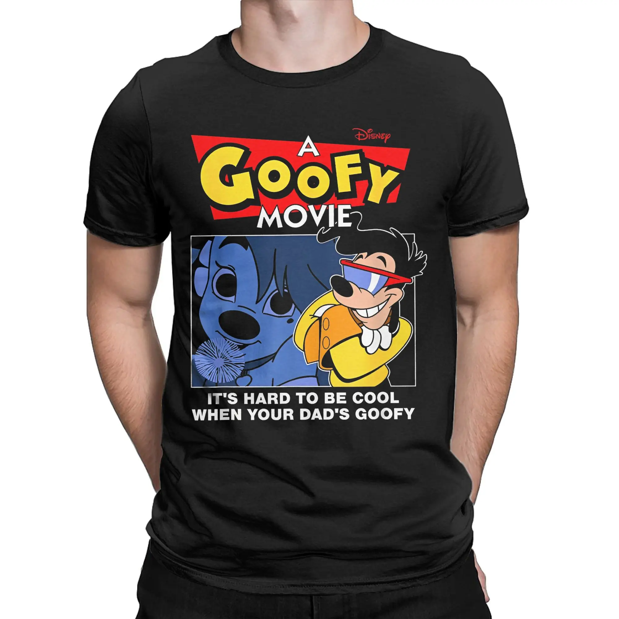 تي شيرت كاجوال A Goofy Movie Be Cool Max للرجال بياقة دائرية من القطن تي شيرت كارتوني بأكمام قصيرة ملابس صيفية