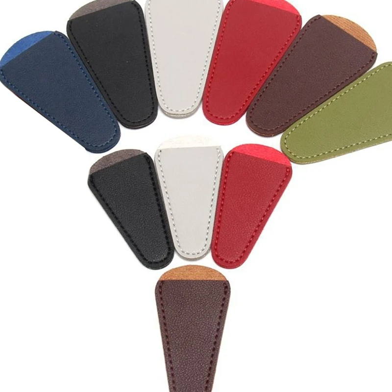 Solid Color Small Embroidery Scissors Sheath Eyelash Curler Protective Cover
