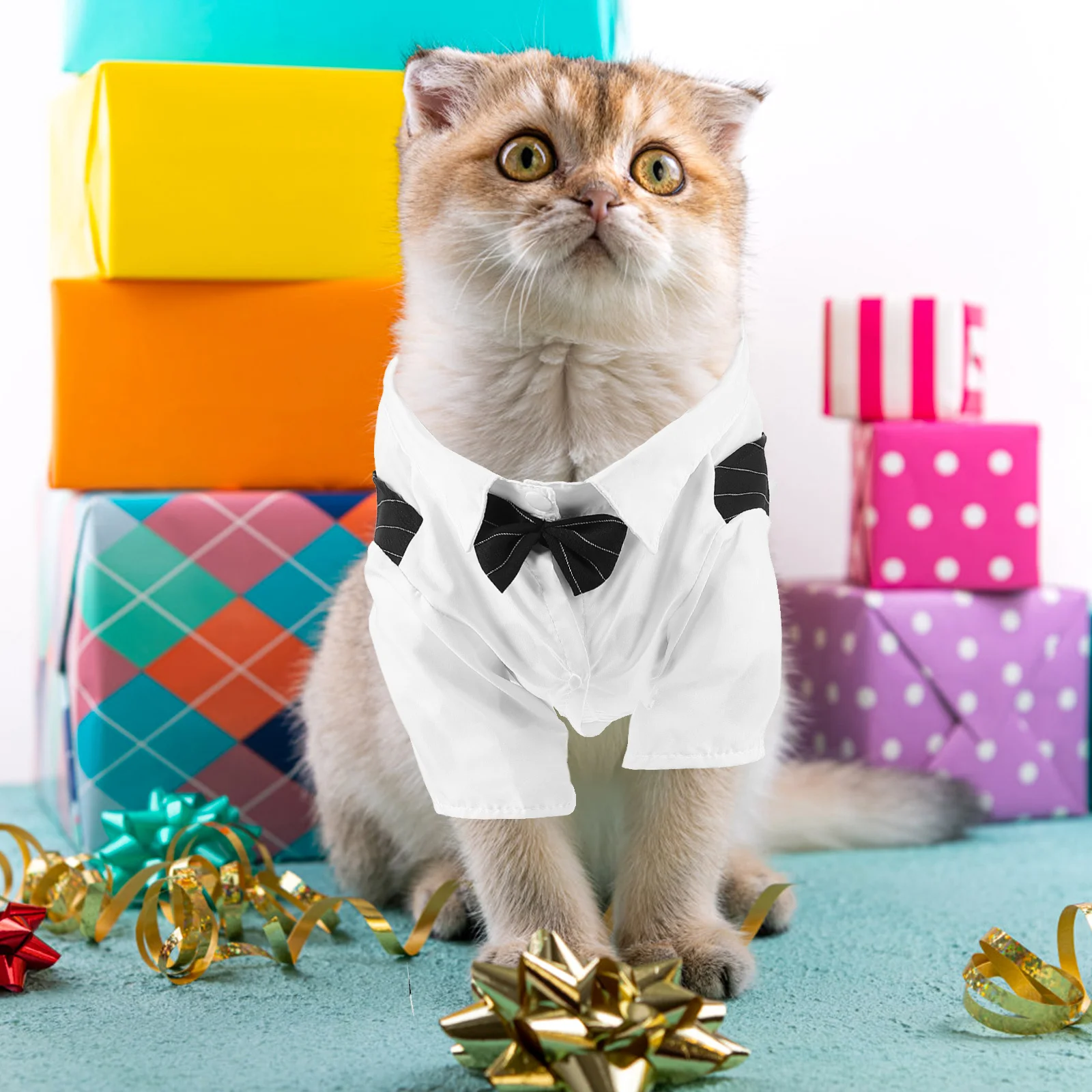 

Pet Costume Puppy Formal Dress Thin Dog Suit Dog Wedding Party Attire Adorable Pet Clothes Cat Shirt Cat Formal Dress