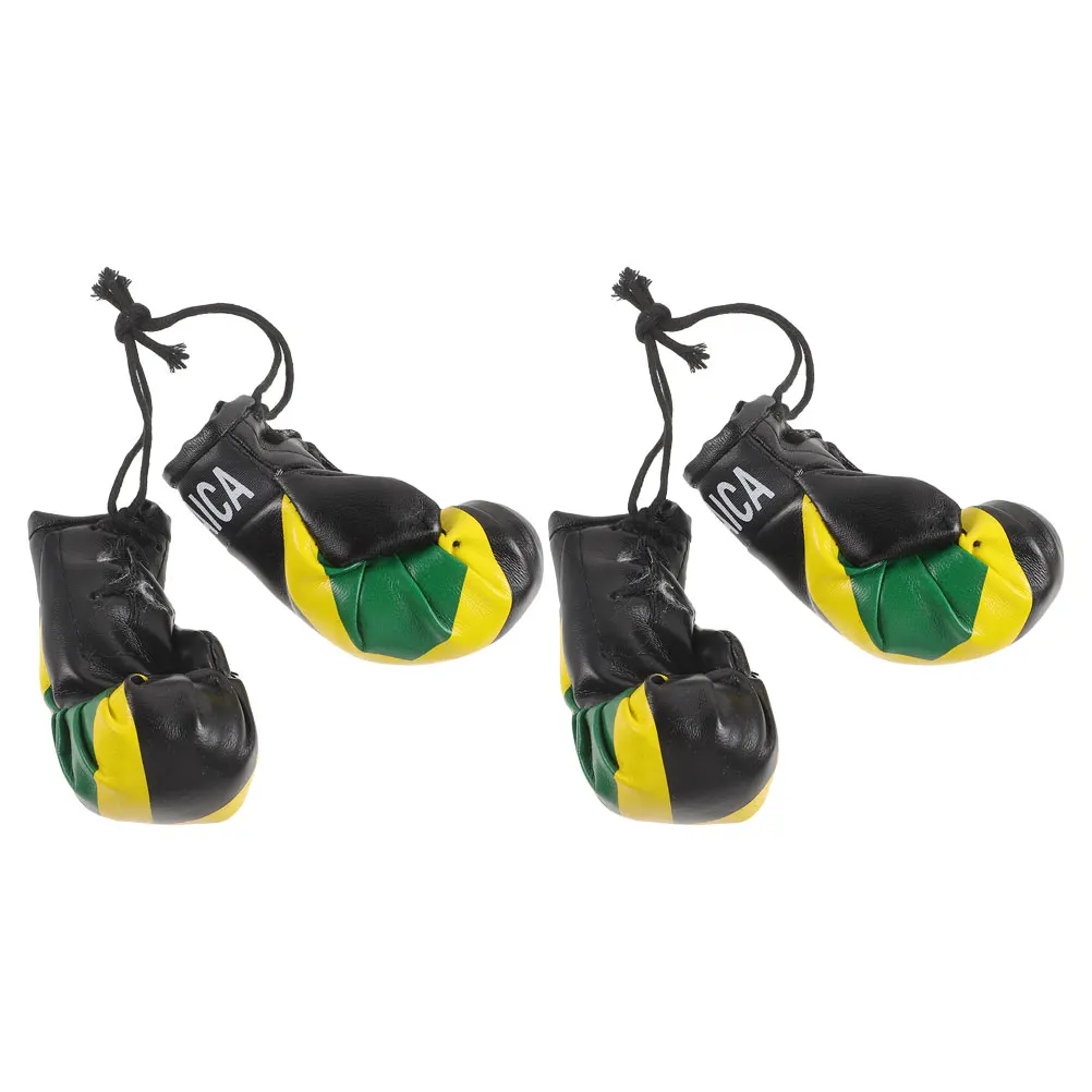 

2Pairs Large Realistic Boxing Gloves 10cm Hanging Christmas Decoration Holiday Decor Ornaments Souvenirs for Car Mirror