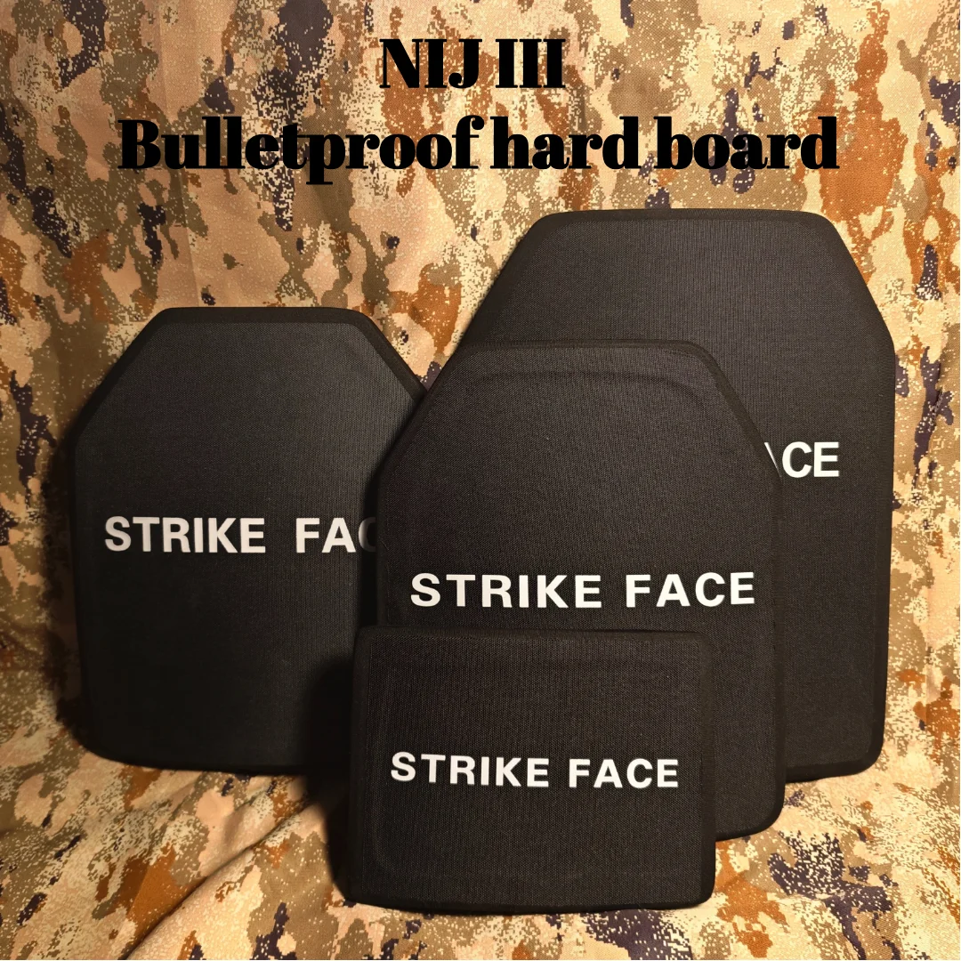 10x12 inch NIJ level 3 protection lightweight tactical vest insert plate ，pure PE material stab-proof and bullet-proof