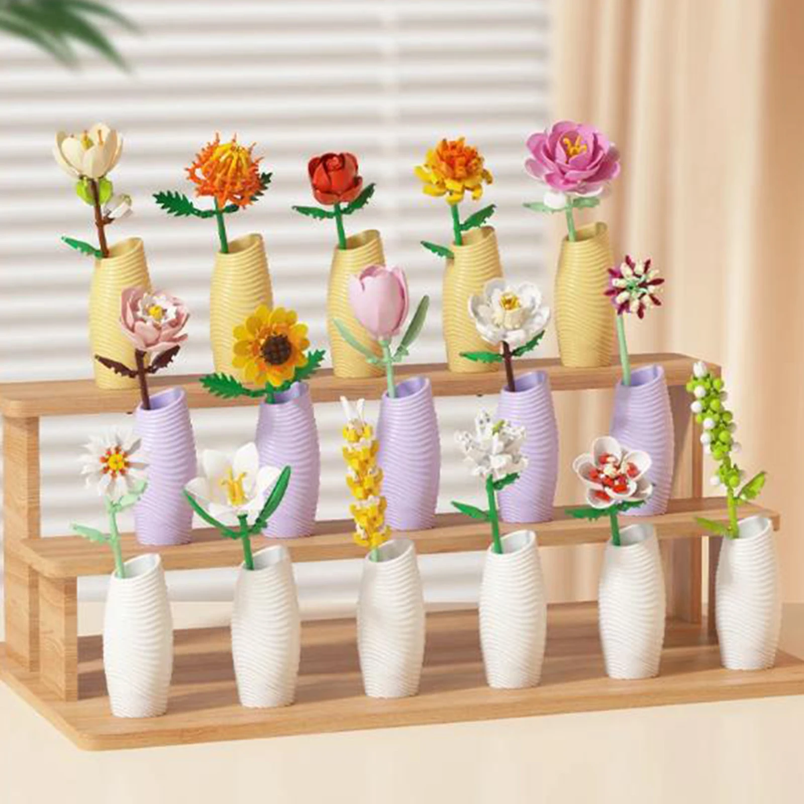 Calendario dell'Avvento di Natale Fiore Blocchi di costruzione di Natale Calendario per il conto alla rovescia di Natale Calendario per il conto alla rovescia delle vacanze Regali per adulti