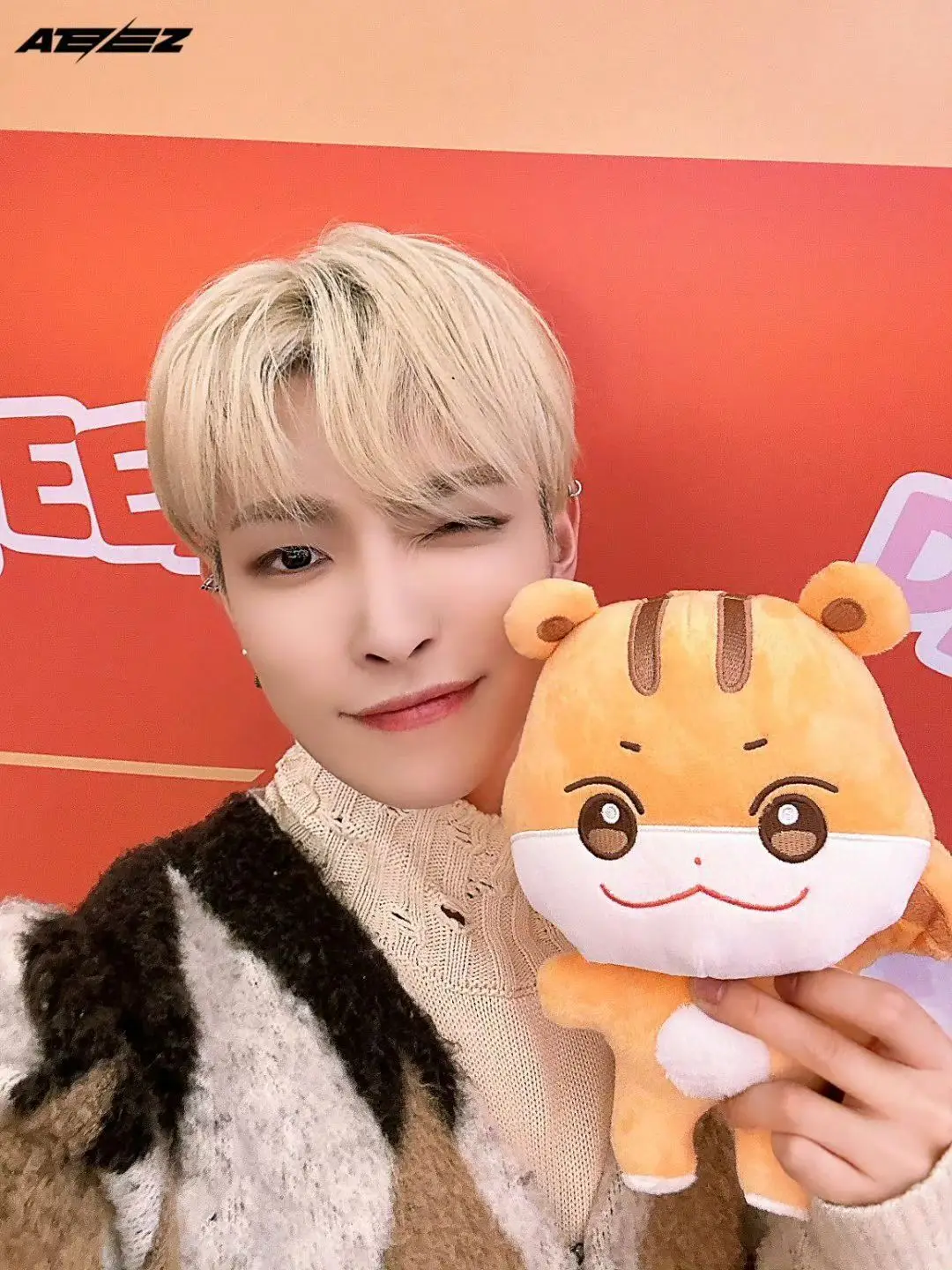 2024 New ATEEZ Aniteez Kawaii Stuffed Animals Plushies Dolls Toys Fans Collection Gifts