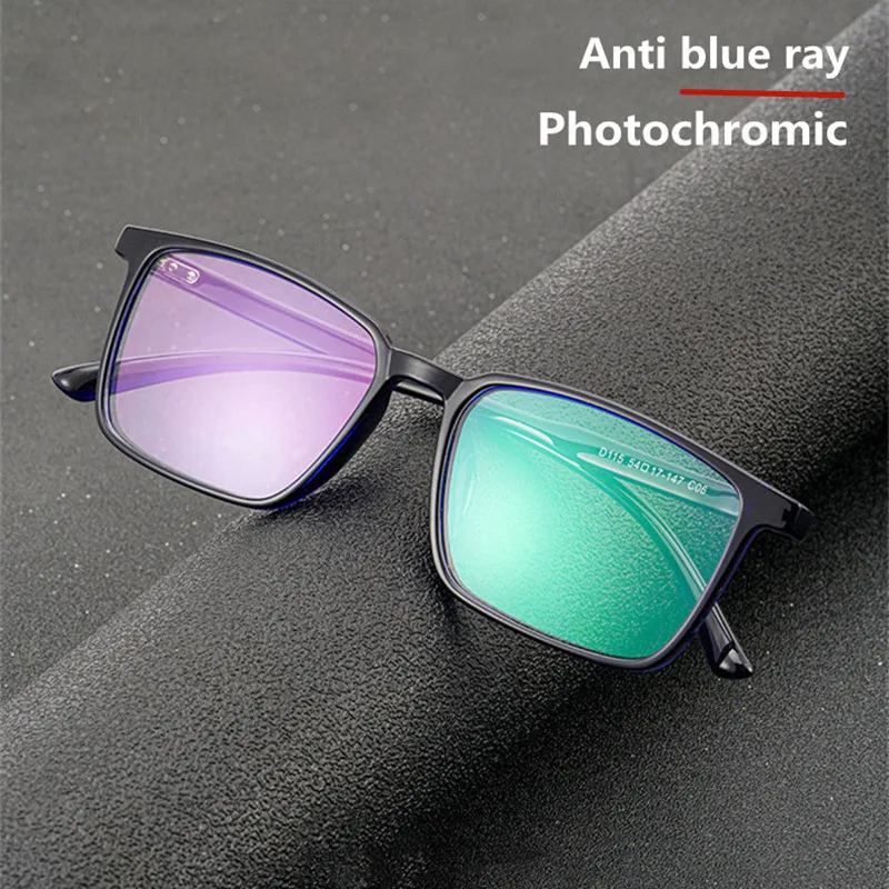 High Quality New Photochromic Reading Glasses Men Anti Blue Light Computer Presbyopia Eyeglasses Change Color Eyewear +1.75 2.75