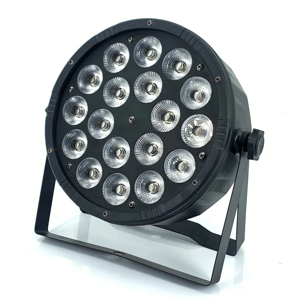 Luz Par LED RGBWA UV de 18 piezas para discoteca, Control inalámbrico Dmx512, equipo de Dj Profesional para escenario, 100%