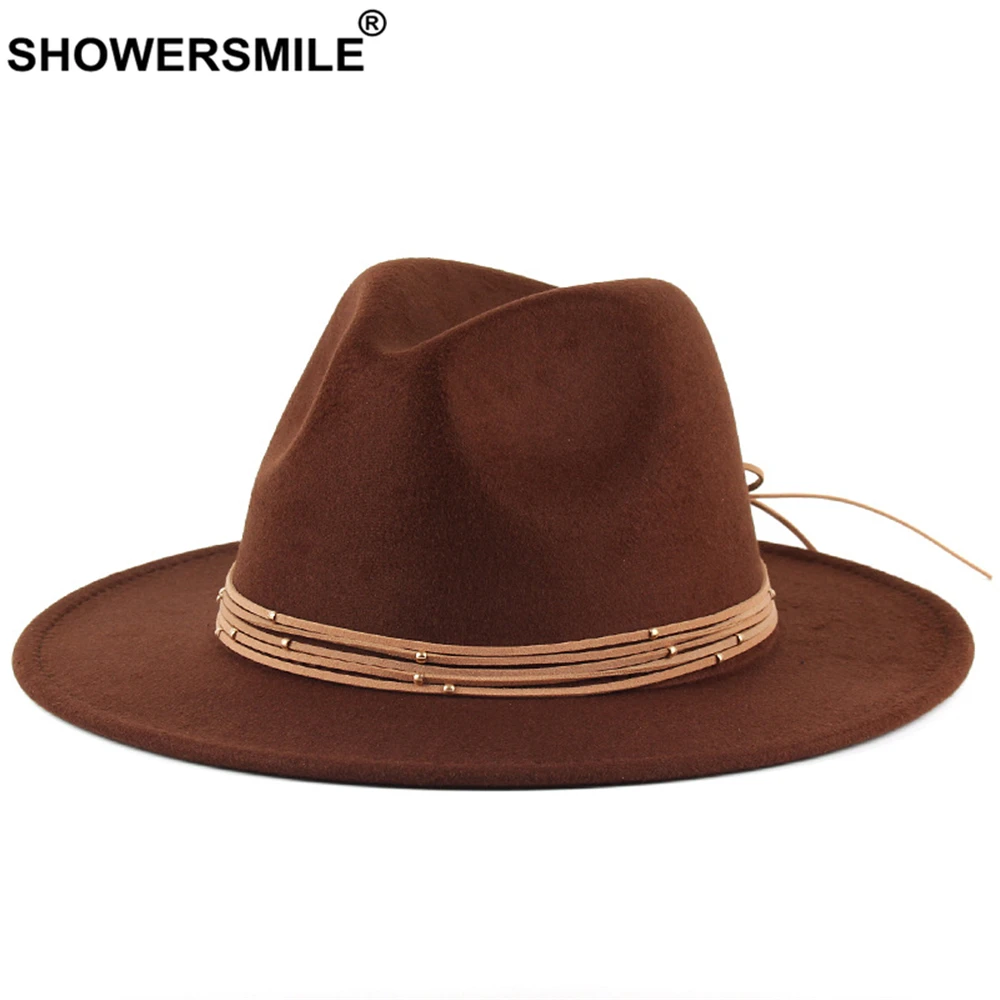 

New Design Fedora Hats for Women Coffee Red Ladies Fedoras Top Hat Winter Autumn Cotton Jazz Caps Fashion Autumn Winter Hat