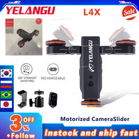 YELANGU L4X Motorize Slider Rechargeable Camera Dolly Slider Rail for DSLR Camera Camcorder Gopro Smartphone Track Slider