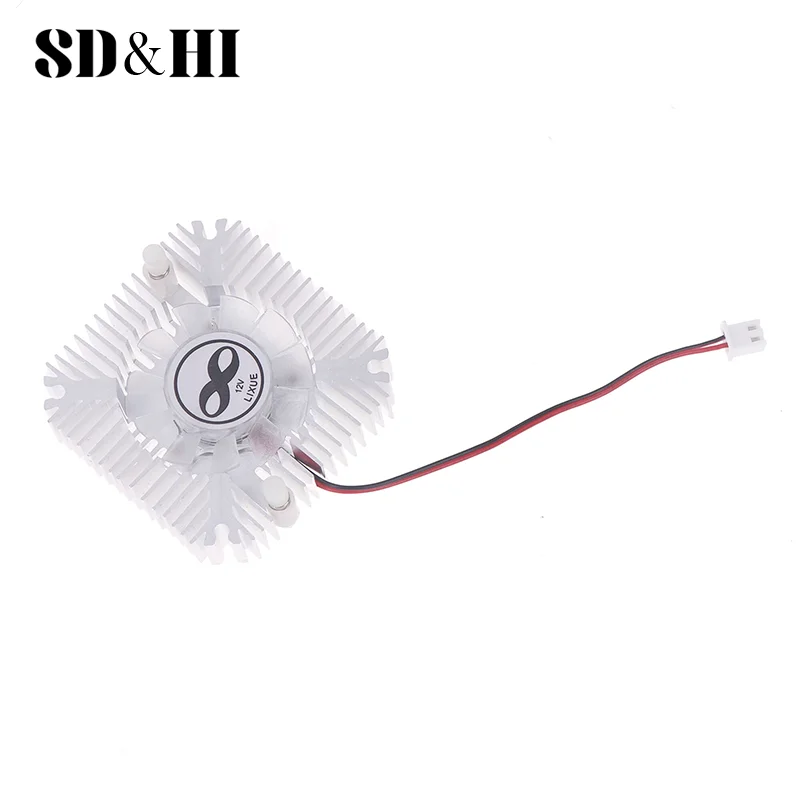 

1Pc 2.54 Plug 55MM 12V PC Computer Laptop CPU VGA Video Card Cooler Cooling Fan Heatsink Ball Graphics Card Fan Accessories