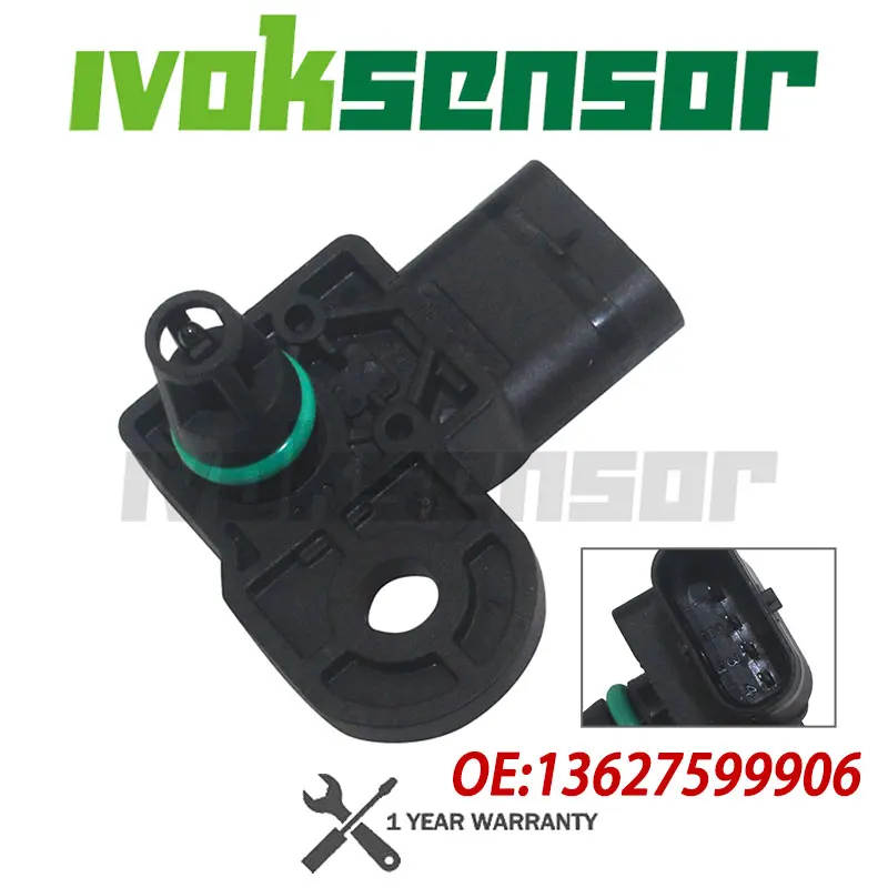 MAP Manifold Intake Pressure Sensor For CITROEN C4 C5 DS3 4 5 PEUGEOT 308 3008 RCZ 508 5008 13627599906 2006-2021