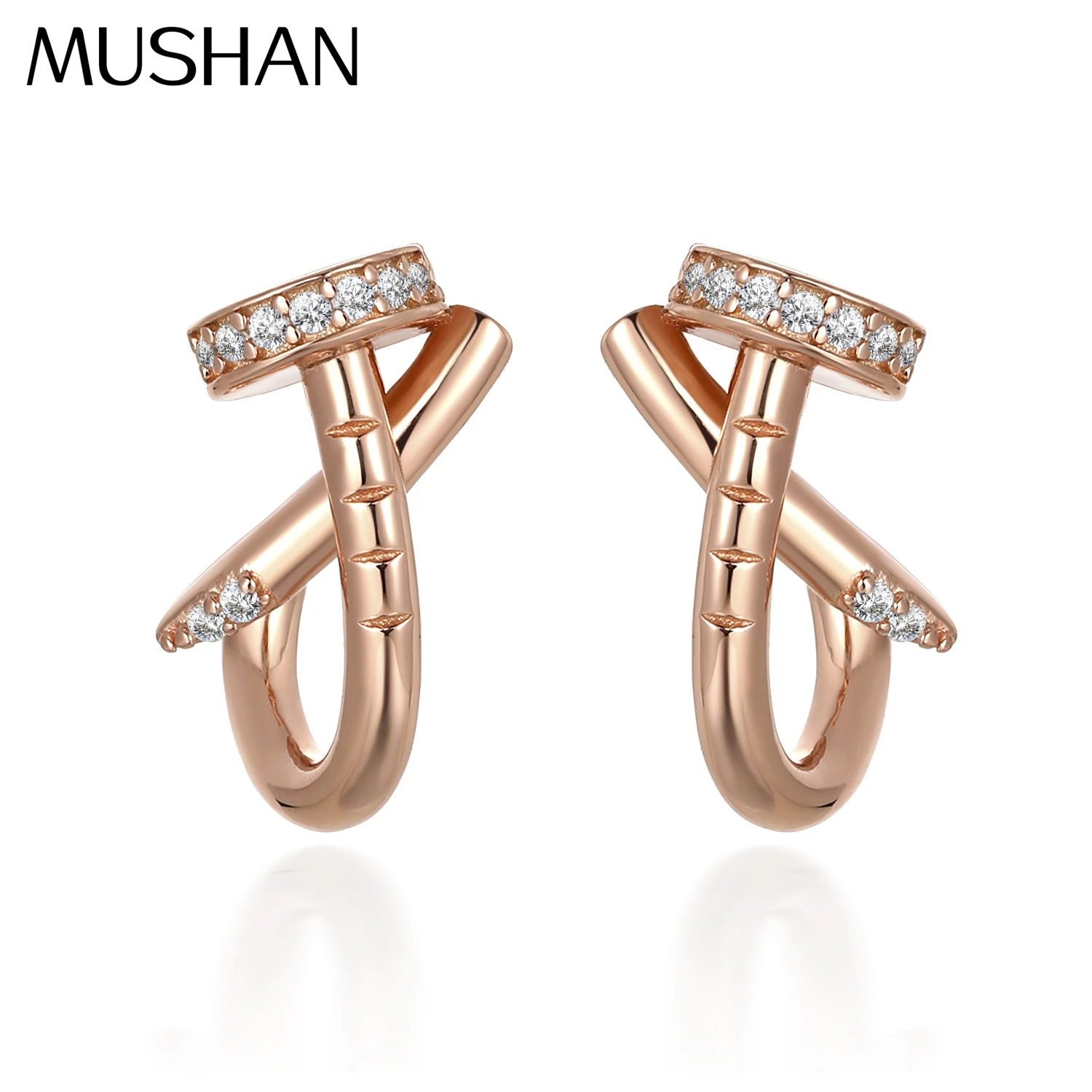 

MuShan Jewelry 925 Sterling Silver Stud Earrings Dangle HCD Gemstones Fine Jewelry Statement Jewelry Women Earring Fine Jewelry