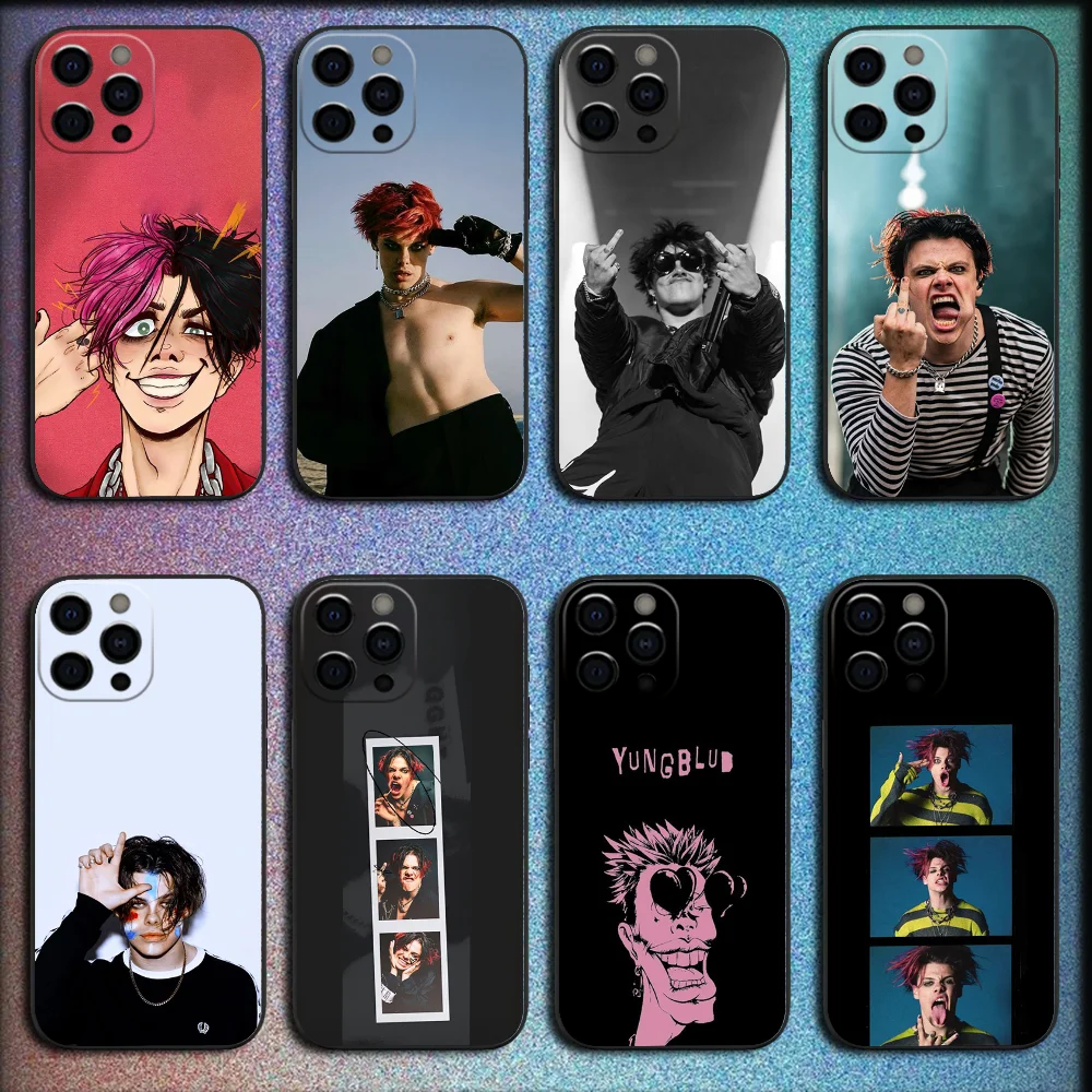 

Y-Yungblud Singer Phone Case For iPhone 16,15,14,13,12,11,Pro,X,XS,Max,XR,Plus,Mini Soft Black Cover