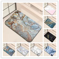 Marble Printing Door Mat Anti-slip Rugs for Bathroom Welcome Decor Carpet Kitchen Footpad Home Entrance Doormat Decorative Rug