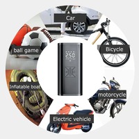 SUITU 120W Handheld Car Tire Inflator. It can be a wired inflator without a battery or a wireless inflator with a battery.
