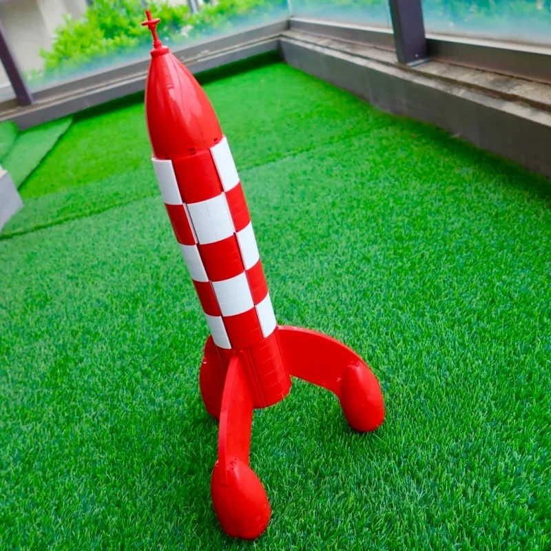 In Stock 1283PCS Creative Ideas Moon Assemble Model Rocket Building Blocks DIY Toys for Friends Birthday Christmas Gifts view 6