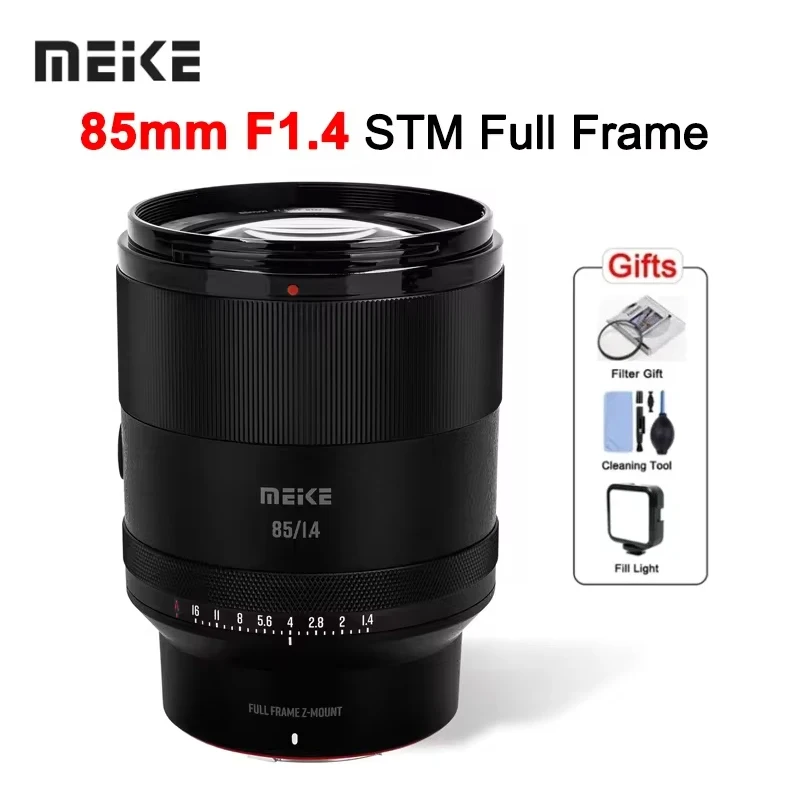 Meke 85mm F1.4 Auto Focus STM Motor Full Frame Cameras Lens for Sony E, Nikon Z-mount Fixed Focus Lens A7M4