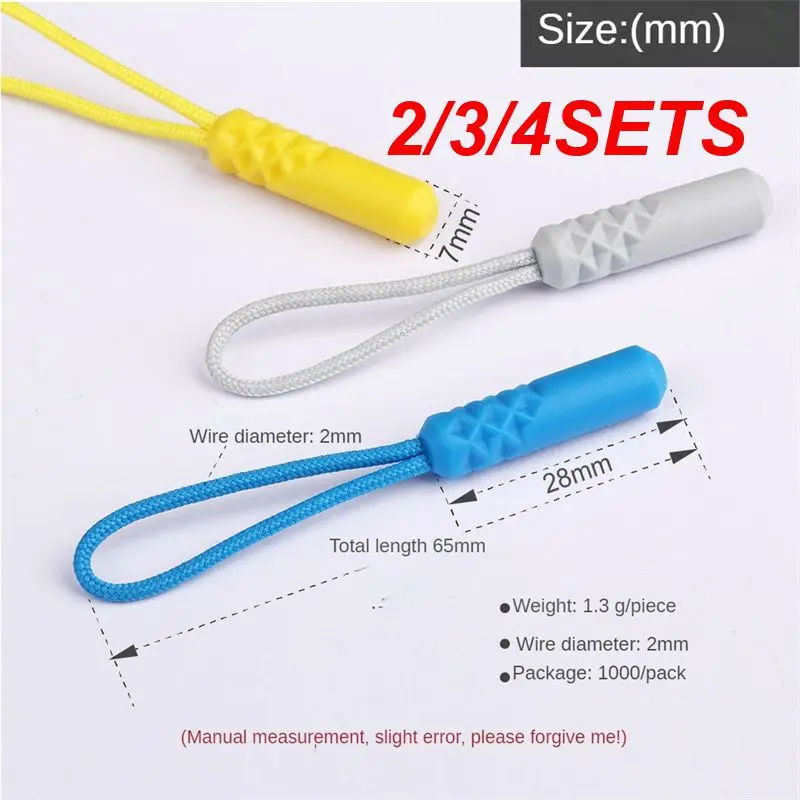 2/3/4SETS End Rope Clamp Fasteners Multiple Colour Environmentally Friendly And Non-toxic 10 Colors Available 1.3g/piece