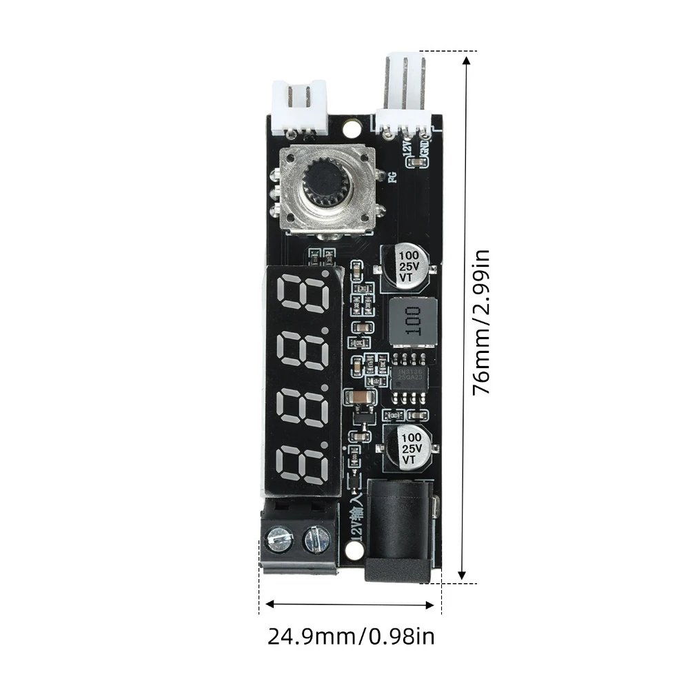 2 Wire 3 Wire for fan Temperature Controller Regulator DC 12V 3A Output 0-12V Adjustable Voltage for Cooling Systems
