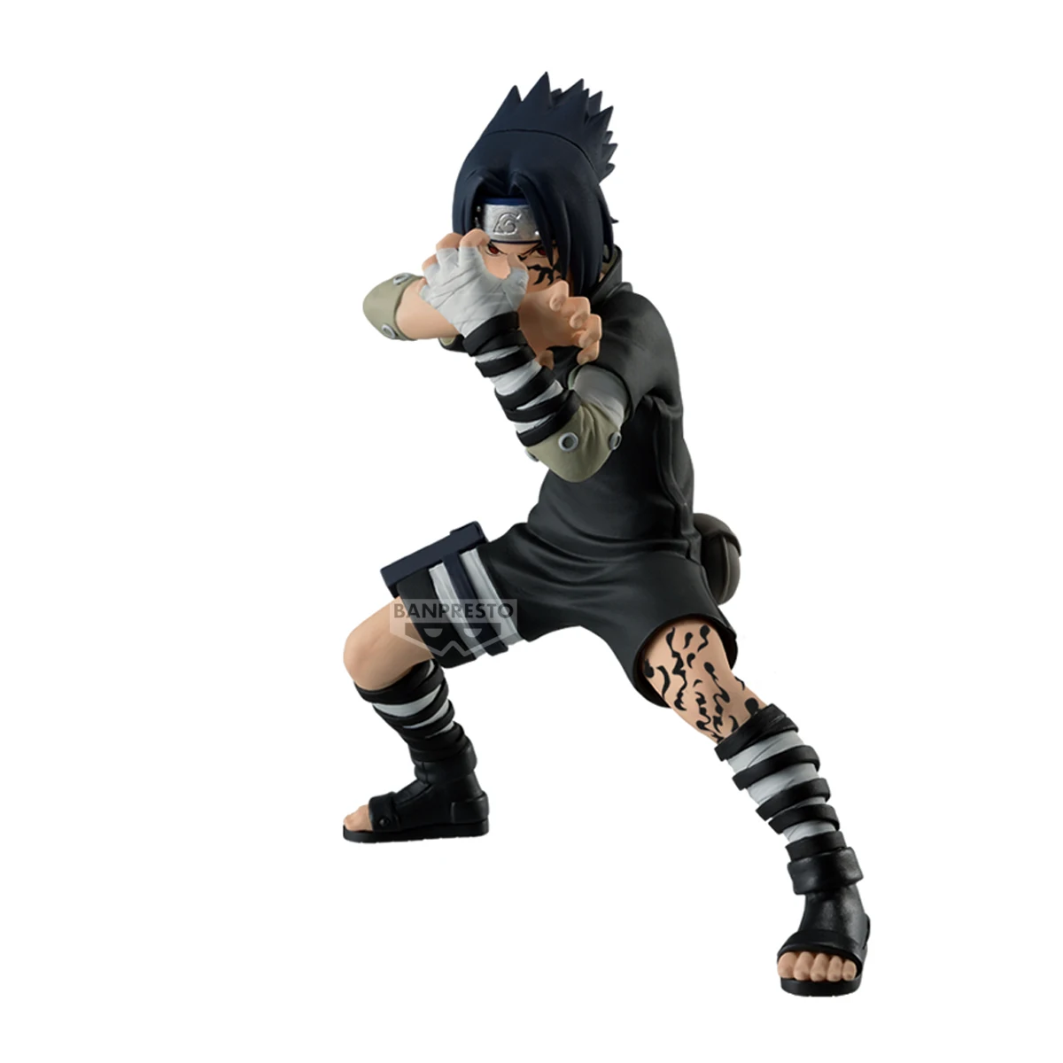 Original BANPRESTO Naruto VIBRATION STARS Curse Mark Uchiha Sasuke Gaara Ⅲ PVC 14/12CM Anime Action Figures Model Collection Toy